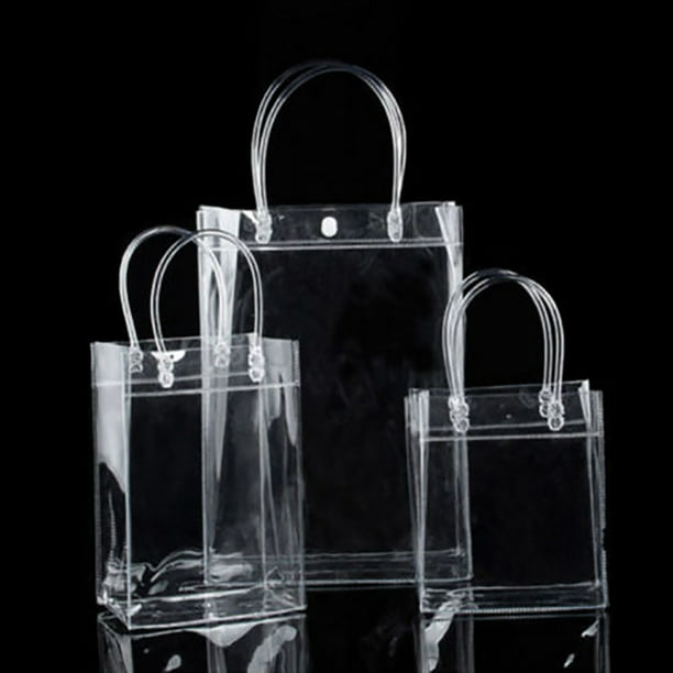 Clear Tote Bags Friendly Purse Shoulder Handbag PVC Transparent Plastic Bag